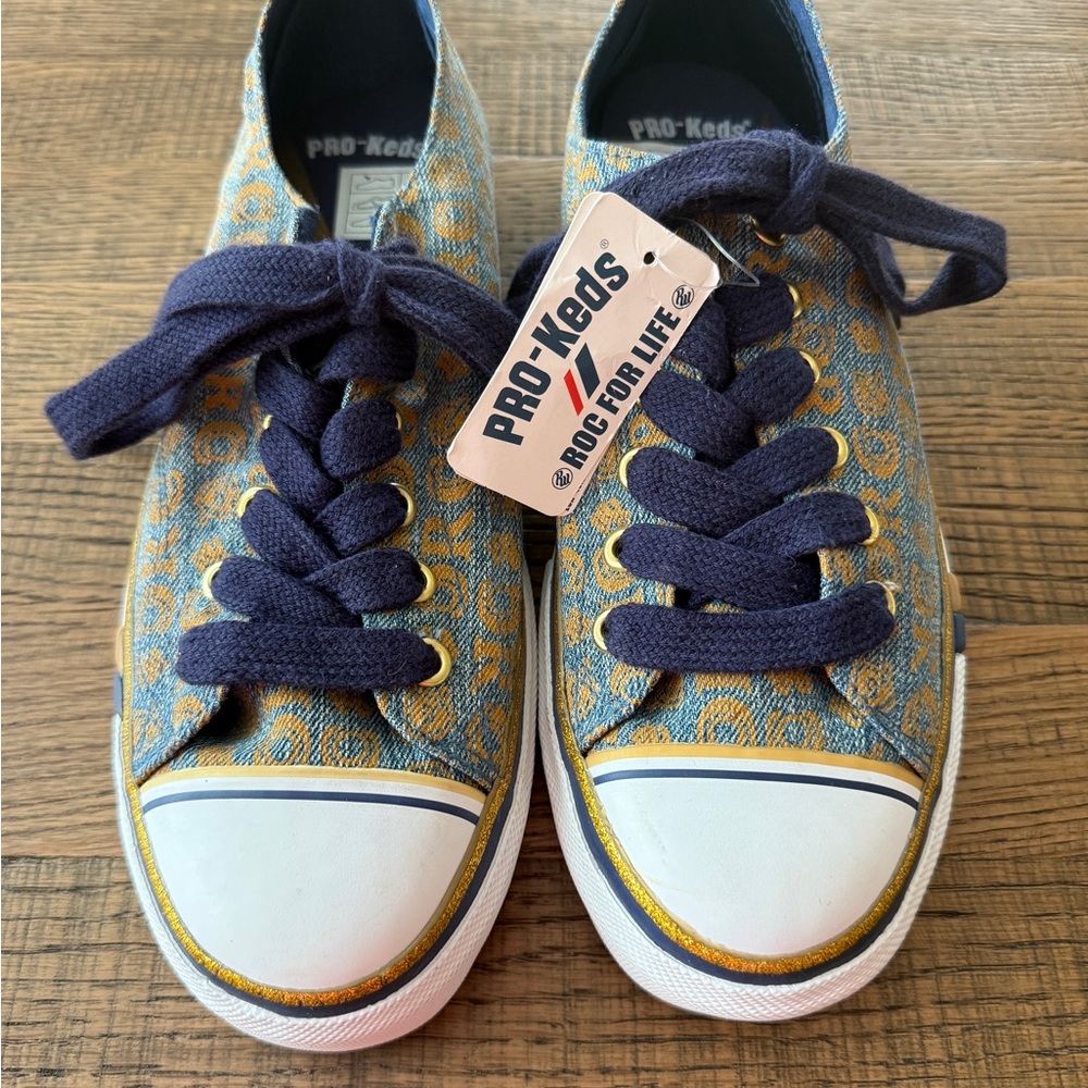 Women's Royal Lo Denim "ROC for Life" Sneakers Size 9.5 NWT Rocawear Rare